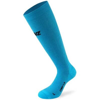Lenz Calzini Lunghi Compression 2.0 Merino Azur EU 45-47 Lenz Calzini Lunghi Compression 2.0 Merino Azur EU 45-47