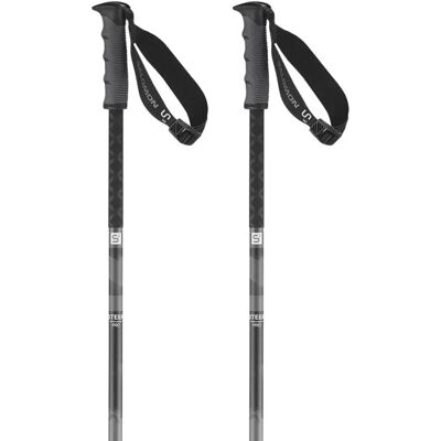 Salomon Bastoncini Steep Pro S3 Black / Ebony 135 cm Salomon Bastoncini Steep Pro S3 Black / Ebony 135 cm