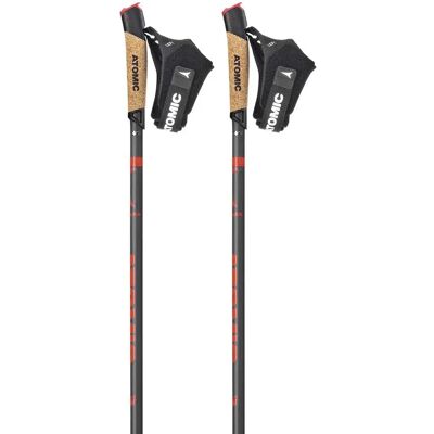 Atomic Bastoncini Bct Ultra Qrs Black / Red 130 cm Atomic Bastoncini Bct Ultra Qrs Black / Red 130 cm