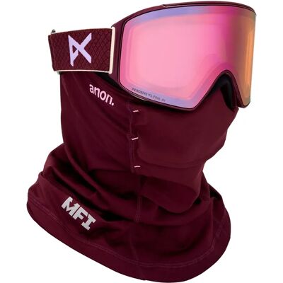 Anon Maschera Da Sci M Cylindrical+bonus Lens+mfi Face Mask Deep Cherry Perceive Cloudy Pink/CAT1 Anon Maschera Da Sci M Cylindrical+bonus Lens+mfi Face Mask Deep Cherry Perceive Cloudy Pink/CAT1