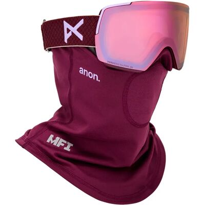 Anon Maschera Da Sci M5s+bonus Lens+mfi Face Mask Deep Cherry Perceive Cloudy Pink/CAT1 Anon Maschera Da Sci M5s+bonus Lens+mfi Face Mask Deep Cherry Perceive Cloudy Pink/CAT1