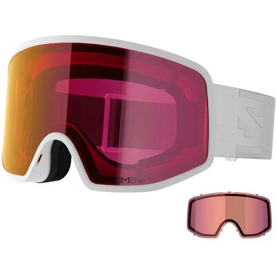 Salomon Maschera Da Sci Sentry Pro Sigma White Sigma Poppy Red/CAT2+Sigma Light Blue/CAT1 Salomon Maschera Da Sci Sentry Pro Sigma White Sigma Poppy Red/CAT2+Sigma Light Blue/CAT1