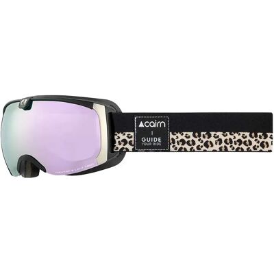 Cairn Maschera Da Sci Da Donna Pearl Spx3 Mat Black / Leopard Multi/CAT3 Cairn Maschera Da Sci Da Donna Pearl Spx3 Mat Black / Leopard Multi/CAT3