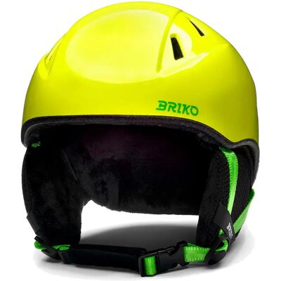 Briko Casco Junior Makalu Shiny Sunflower Yellow / Lineade Green S-M Briko Casco Junior Makalu Shiny Sunflower Yellow / Lineade Green S-M