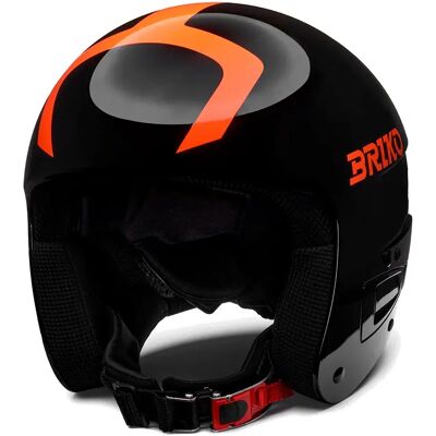 Briko Casco Junior Vulcano Fis 6.8 Shiny Black / Orange S-M Briko Casco Junior Vulcano Fis 6.8 Shiny Black / Orange S-M