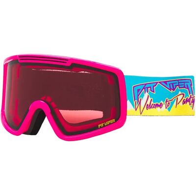 Pit Viper Maschera Da Sci The Party Mountain French Fry Large Rose/CAT2 Pit Viper Maschera Da Sci The Party Mountain French Fry Large Rose/CAT2