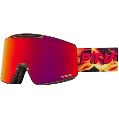 Pit Viper Maschera Da Sci The Actualbush Inferno Proform Red/CAT3+Yellow Snow/CAT1 Pit Viper Maschera Da Sci The Actualbush Inferno Proform Red/CAT3+Yellow Snow/CAT1