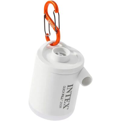 Intex Pompa Ad Aria Elettrica Mini Led Light Quick Fill White / Orange One Size Intex Pompa Ad Aria Elettrica Mini Led Light Quick Fill White / Orange One Size