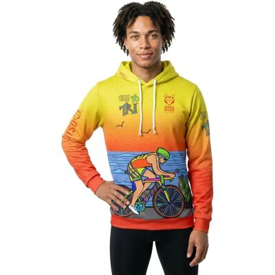 Otso Felpa Con Cappuccio Time To Tri Bike Multicolour XS Otso Felpa Con Cappuccio Time To Tri Bike Multicolour XS