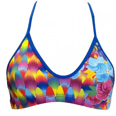 Turbo Top Bikini Surf And Flower Multicolor L Turbo Top Bikini Surf And Flower Multicolor L