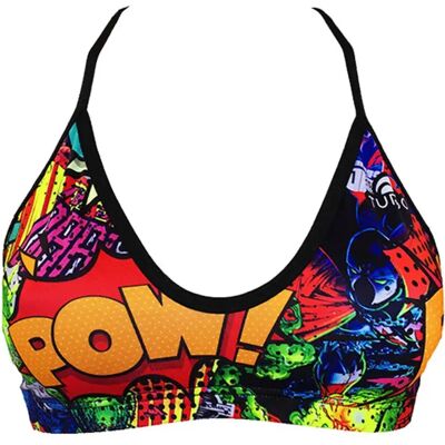 Turbo Top Bikini Top Mare Super Comic Orange S Turbo Top Bikini Top Mare Super Comic Orange S