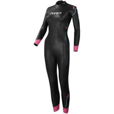 Zone3 Muta In Neoprene A Maniche Lunghe Da Donna Agile Black / Pink / Turquoise L Zone3 Muta In Neoprene A Maniche Lunghe Da Donna Agile Black / Pink / Turquoise L