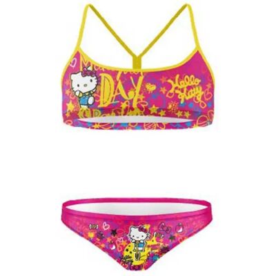 Otso Bikini Hello Kitty Sparkle Fucsia / Yellow XS Otso Bikini Hello Kitty Sparkle Fucsia / Yellow XS