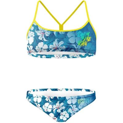 Otso Bikini Swim Bike Run Flower Blue / White XS Otso Bikini Swim Bike Run Flower Blue / White XS