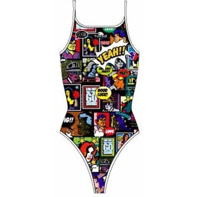 Turbo Costume Da Bagno Yeah Comic Multicolor 5XL Turbo Costume Da Bagno Yeah Comic Multicolor 5XL