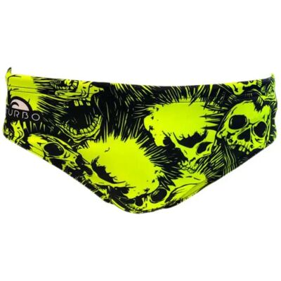 Turbo Costume Da Bagno A Slip Skull Punk Yellow L Turbo Costume Da Bagno A Slip Skull Punk Yellow L
