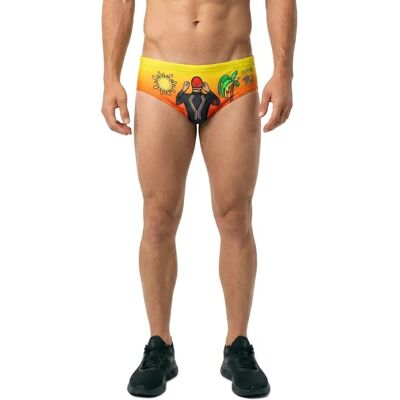 Otso Costume Da Bagno A Slip Time To Tri Swim Multicolour L Otso Costume Da Bagno A Slip Time To Tri Swim Multicolour L