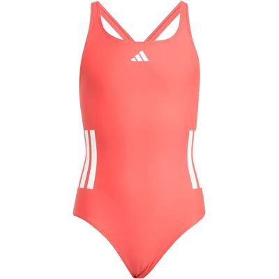 Adidas Costume Da Bagno 3 Stripes C-back Semi Lucid Red / White 7-8 Anni Adidas Costume Da Bagno 3 Stripes C-back Semi Lucid Red / White 7-8 Anni