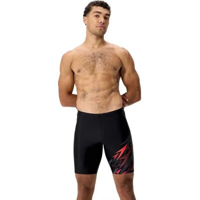 Speedo Jammer Medley Logo Anthracite / High Risk Red UK 32 Speedo Jammer Medley Logo Anthracite / High Risk Red UK 32