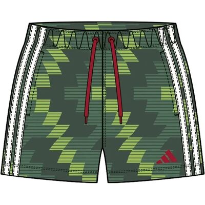 Adidas Pantaloncino Da Bagno Football-inspired Graphic 5´´ Semi Solar Green / Better Scarlet S Adidas Pantaloncino Da Bagno Football-inspired Graphic 5´´ Semi Solar Green / Better Scarlet S