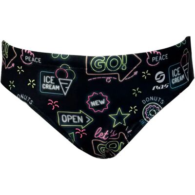 RAS Costume Da Bagno A Slip Let´s Go Black 12 Anni RAS Costume Da Bagno A Slip Let´s Go Black 12 Anni