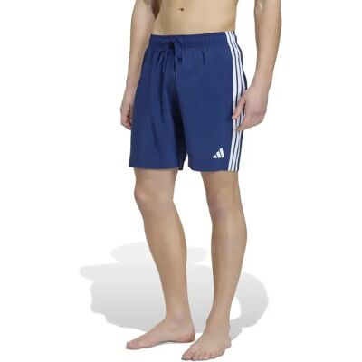 Adidas Pantaloncino Da Bagno 3 Stripes 8´´ Dark Blue / White XL Adidas Pantaloncino Da Bagno 3 Stripes 8´´ Dark Blue / White XL