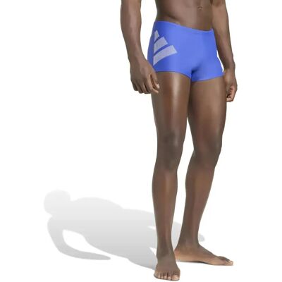 Adidas Costume Da Bagno Boxer Big Bars Semi Lucid Blue / White S-M Adidas Costume Da Bagno Boxer Big Bars Semi Lucid Blue / White S-M