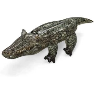 Bestway Materassino Gonfiabile A Forma Di Coccodrillo Per Piscina Dark Grey / Green 193 x 94 cm Bestway Materassino Gonfiabile A Forma Di Coccodrillo Per Piscina Dark Grey / Green 193 x 94 cm