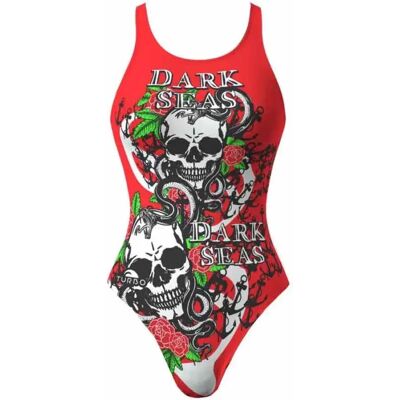 Turbo Costume Da Bagno Dark Seas Red 7-8 Anni Turbo Costume Da Bagno Dark Seas Red 7-8 Anni