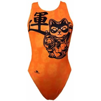 Turbo Costume Da Bagno Wave Lucky Cat Orange 5XL Turbo Costume Da Bagno Wave Lucky Cat Orange 5XL