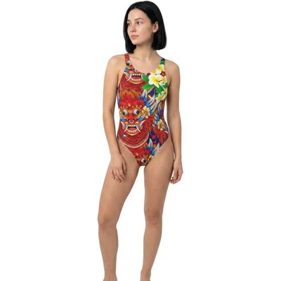 Turbo Costume Da Bagno Bali Flower Red 2XL Turbo Costume Da Bagno Bali Flower Red 2XL