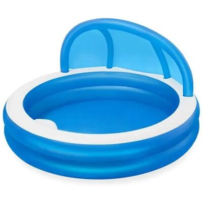 Bestway Piscina Gonfiabile Rotonda Da 5337 Litri Con Ombrellone Blue / White 241 x 241 x 140 cm Bestway Piscina Gonfiabile Rotonda Da 5337 Litri Con Ombrellone Blue / White 241 x 241 x 140 cm