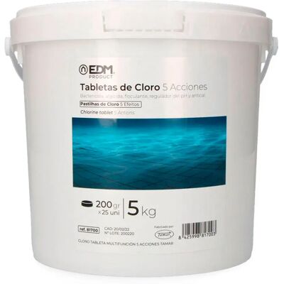 Compressi multifunzione Chlorine EDM Fusion - Disinfettante piscina Compressi multifunzione Chlorine EDM Fusion - Disinfettante piscina