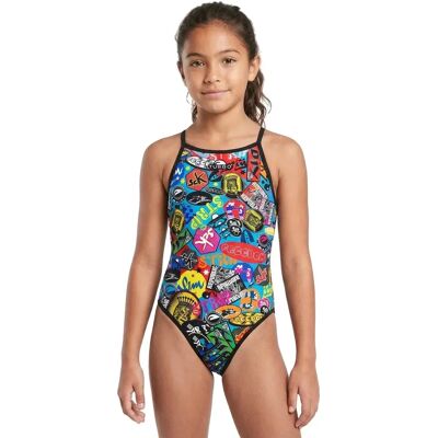 Turbo Costume Da Bagno Con Spalline Sottili Stickers Colors Multicolor 5-6 Anni Turbo Costume Da Bagno Con Spalline Sottili Stickers Colors Multicolor 5-6 Anni