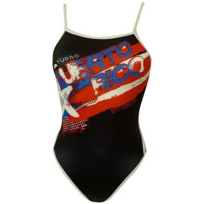Turbo Costume Da Bagno Con Spalline Sottili Puerto Rico Black 5-6 Anni Turbo Costume Da Bagno Con Spalline Sottili Puerto Rico Black 5-6 Anni