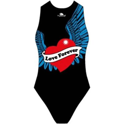 Costume da bagno TURBO Waterpolo Love Forever Nero - Ragazze Costume da bagno TURBO Waterpolo Love Forever Nero - Ragazze