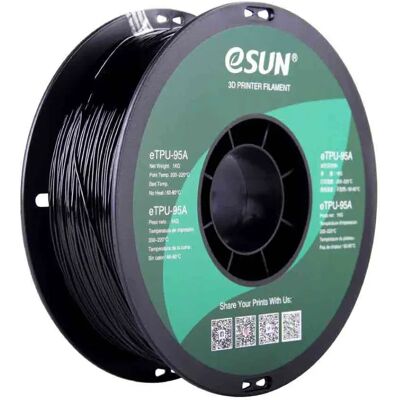 eSUN eTPU-95A 1.75mm Nero 1kg - Filamento 3D eSUN eTPU-95A 1.75mm Nero 1kg - Filamento 3D