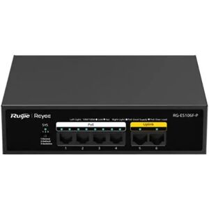 Ruijie Reyee Switch Unmanaged 8 Gigabit Poe Ports 1 Sfp Ruijie Reyee Switch Unmanaged 8 Gigabit Poe Ports 1 Sfp