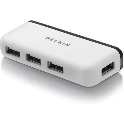 Belkin Hub F4u021bt Usb 2.0 Travel 4 Port Black One Size Belkin Hub F4u021bt Usb 2.0 Travel 4 Port Black One Size