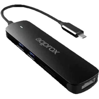 Approx Hub Appc45 Usb-c Black One Size Approx Hub Appc45 Usb-c Black One Size