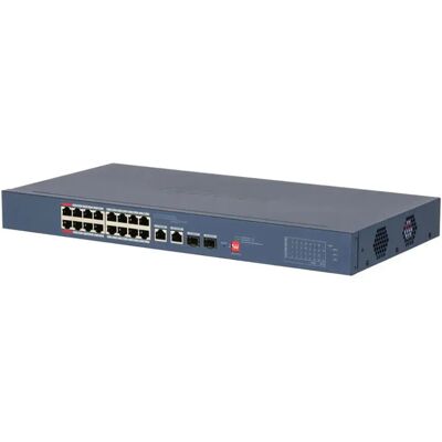 Dahua Switch Cs4218-16et-135-v2 Poe 16 Ports 10/100 + 2 Combo Gigabit Rj45/sfp Uplink 135w Manageable In Cloud Layer2 Grey One Size Dahua Switch Cs4218-16et-135-v2 Poe 16 Ports 10/100 + 2 Combo Gigabit Rj45/sfp Uplink 135w Manageable In Cloud Layer2 Grey One Size