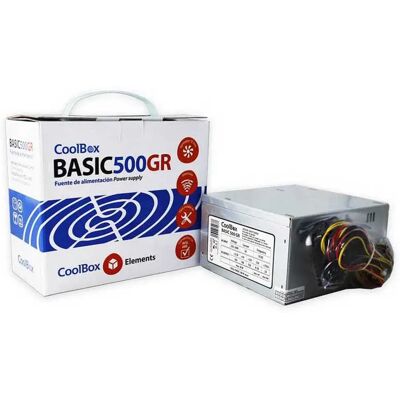Coolbox Fonte Di Alimentazione Basic 500gr Atx 500w Black One Size Coolbox Fonte Di Alimentazione Basic 500gr Atx 500w Black One Size