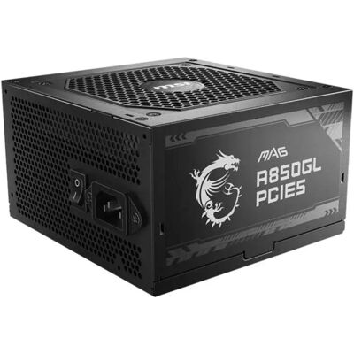 MSI Alimentatore Modulare Mag A850gl 80 Plus Gold 850w Black One Size MSI Alimentatore Modulare Mag A850gl 80 Plus Gold 850w Black One Size
