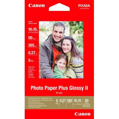 Canon Carta Fotografica Pp-201 10x15 Black One Size Canon Carta Fotografica Pp-201 10x15 Black One Size