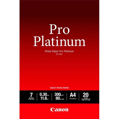 Canon Carta Fotografica Pro Platinum Pt-101 A 20 Fogli 300gr Canon Carta Fotografica Pro Platinum Pt-101 A 20 Fogli 300gr