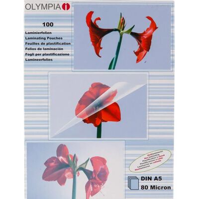 Olympia Buste Per Laminare Din A5 80 Micron 100 Unità Clear One Size Olympia Buste Per Laminare Din A5 80 Micron 100 Unità Clear One Size