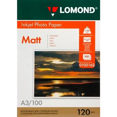 Carta fotografica opaca Lomond A3 120 g/m², 100 fogli Carta fotografica opaca Lomond A3 120 g/m², 100 fogli
