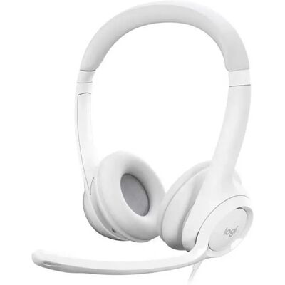 Logitech Cuffie Con Microfono H390 Usb-a White One Size Logitech Cuffie Con Microfono H390 Usb-a White One Size