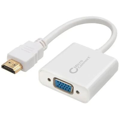 Microconnect Adattatore Hdmvga1 Da Hdmi A Vga White One Size Microconnect Adattatore Hdmvga1 Da Hdmi A Vga White One Size