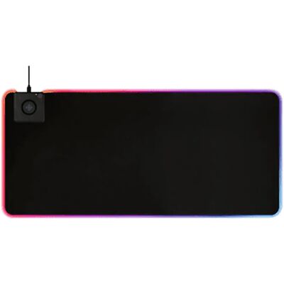 Tappetino per mouse RGB Gaming con ricarica wireless 10W - Nero Tappetino per mouse RGB Gaming con ricarica wireless 10W - Nero